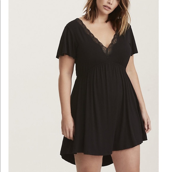 torrid Other - Torrid Lace-Trim V-Neck Sleep Chemise